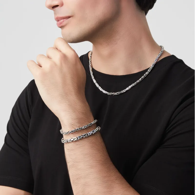Collana Bizantina Quadra Piccola Uomo Giovanni Raspini Collana Bizantina Quadra Piccola Uomo Giovanni Raspini