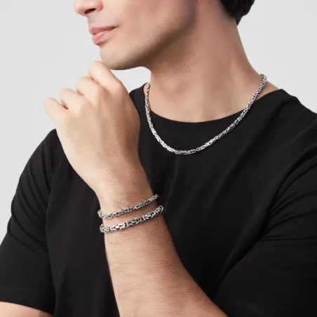 Collana Bizantina Quadra Piccola Uomo Giovanni Raspini