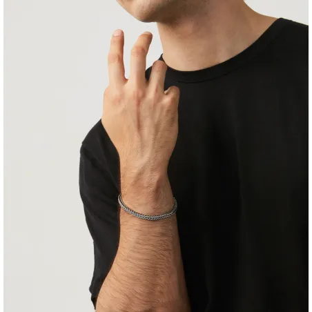 Bracciale Treccia Quadra mis.L Uomo Giovanni Raspini