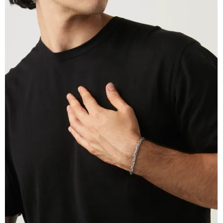Bracciale Bizantina Quadra Piccola mis.L Uomo Giovanni Raspini