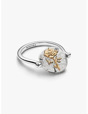 Anello Medallion Rosa Reversibile mis.48 Donna Pandora