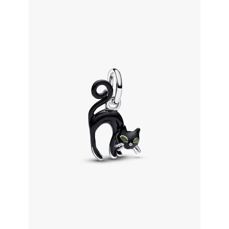 Charm Pendente Gatto Nero Donna Pandora Charm Pendente Gatto Nero Donna Pandora