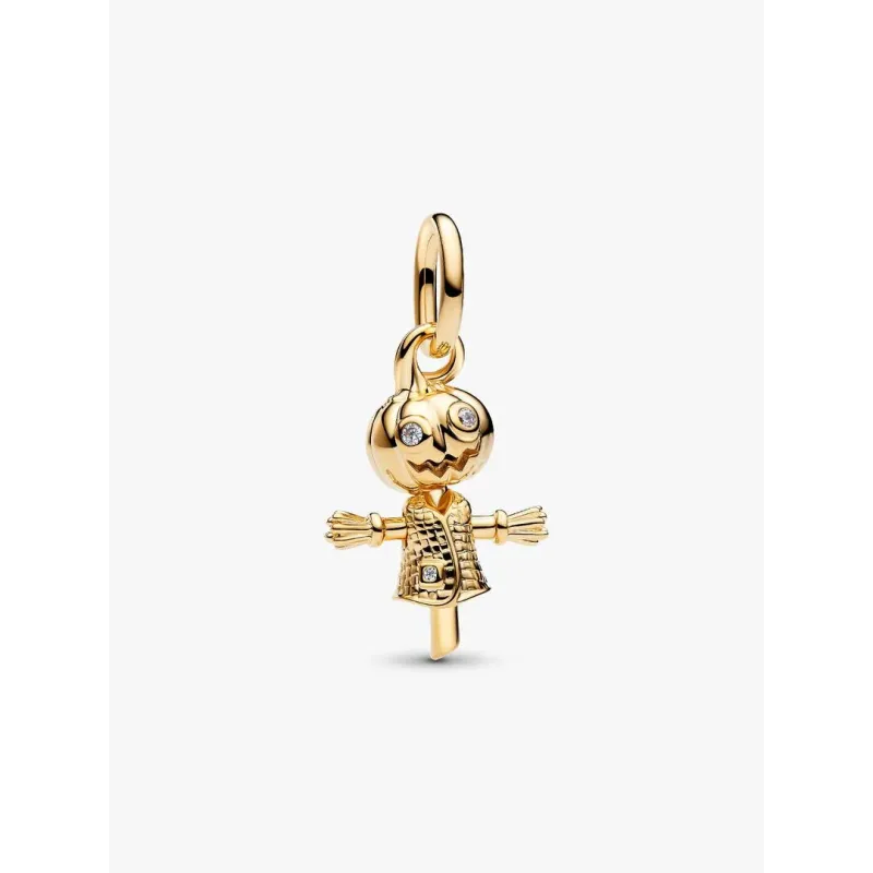 Charm Pendente Dorato Zucca Spaventapasseri Donna Pandora Charm Pendente Dorato Zucca Spaventapasseri Donna Pandora