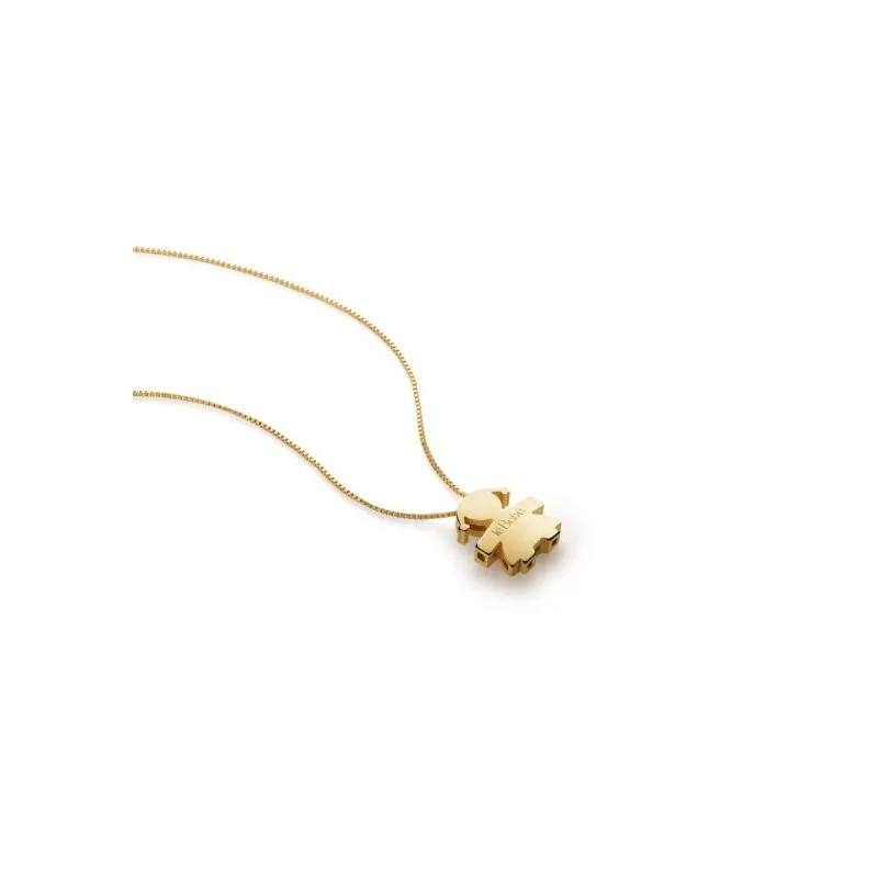 Collana I Tesorini in Oro Giallo Ciondolo con Sagoma Bimba Le Bebe' Collana I Tesorini in Oro Giallo Ciondolo con Sagoma Bimba Le Bebe'