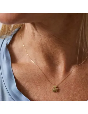 Collana I Tesorini in Oro Giallo Ciondolo con Sagoma Bimba Le Bebe'