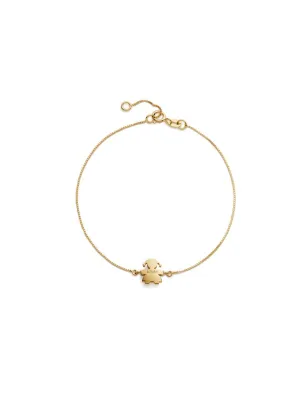 Bracciale I Tesorini in Oro Giallo con Sagoma Bimba Le Bebe'