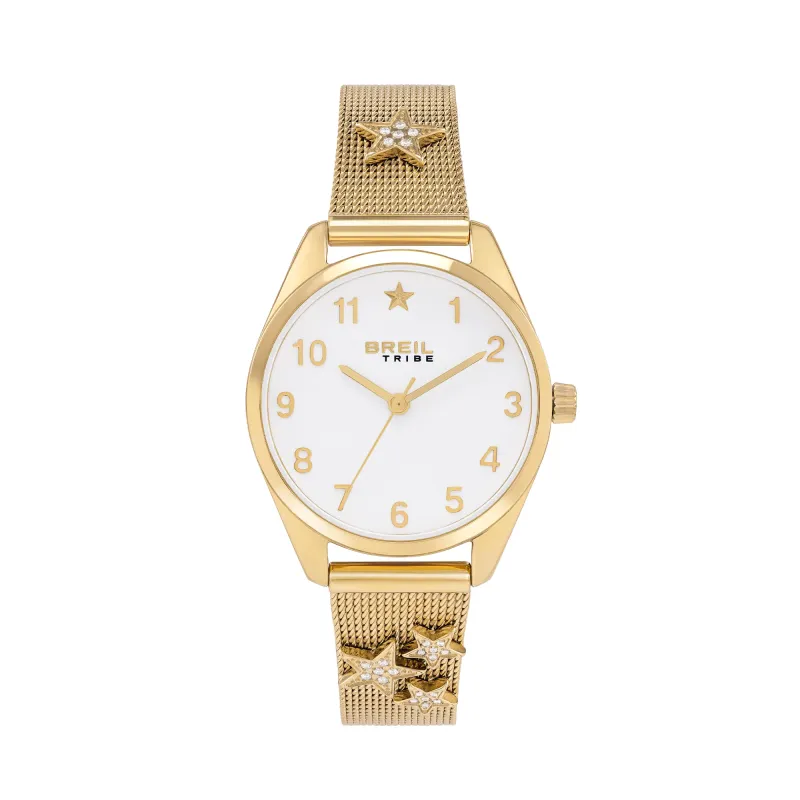 Orologio Tribe Superstar Stelle Cristalli Mesh EW0857 Donna Breil Orologio Tribe Superstar Stelle Cristalli Mesh EW0857 Donna Breil