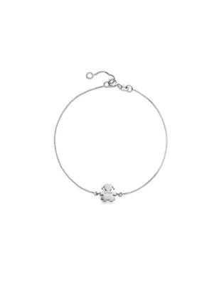 Bracciale I Tesorini in Oro Bianco con Sagoma Bimba Le Bebe'
