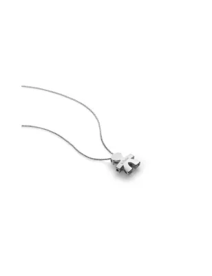 Collana I Tesorini in Oro Bianco con Sagoma Bimbo Le Bebe'