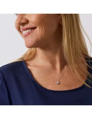 Collana I Tesorini in Oro Bianco con Sagoma Bimbo Le Bebe'