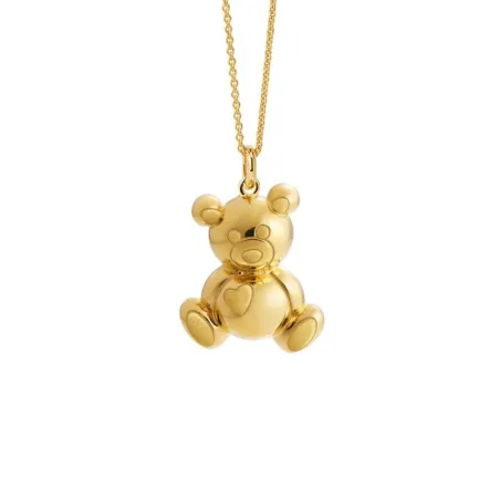 Collana Suonamore Gli Orsetti in Argento Placcato Oro Donna Le Bebe'