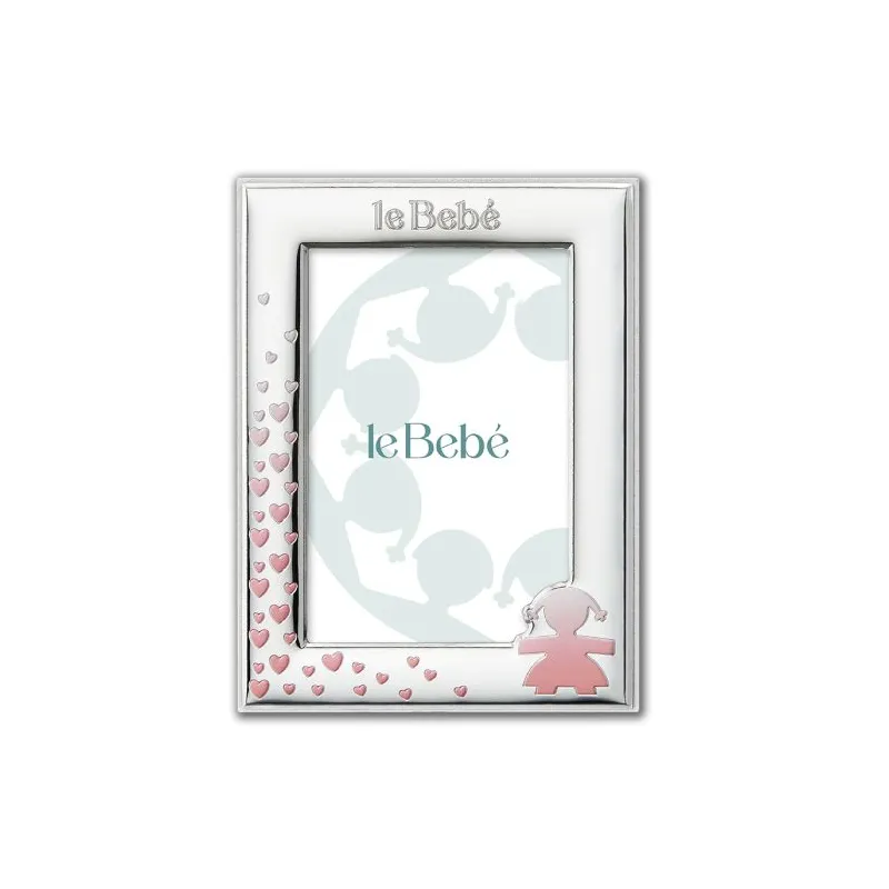 Cornice Foto 9x13cm Sagoma Bimba e Cuori Le Bebe' Cornice Foto 9x13cm Sagoma Bimba e Cuori Le Bebe'
