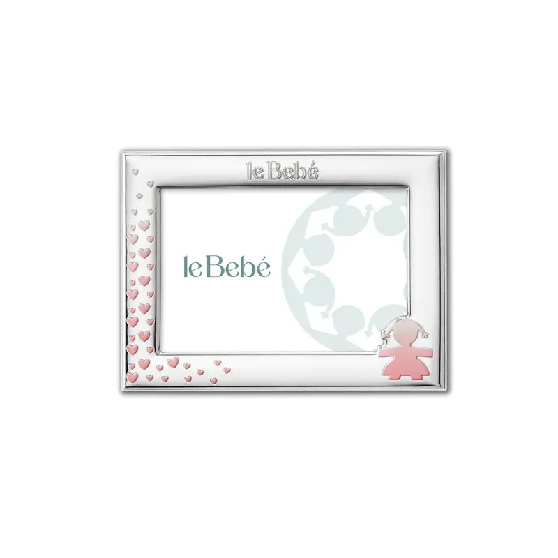 Cornice Foto 15x10cm Sagoma Bimba e Cuori Le Bebe' Cornice Foto 15x10cm Sagoma Bimba e Cuori Le Bebe'
