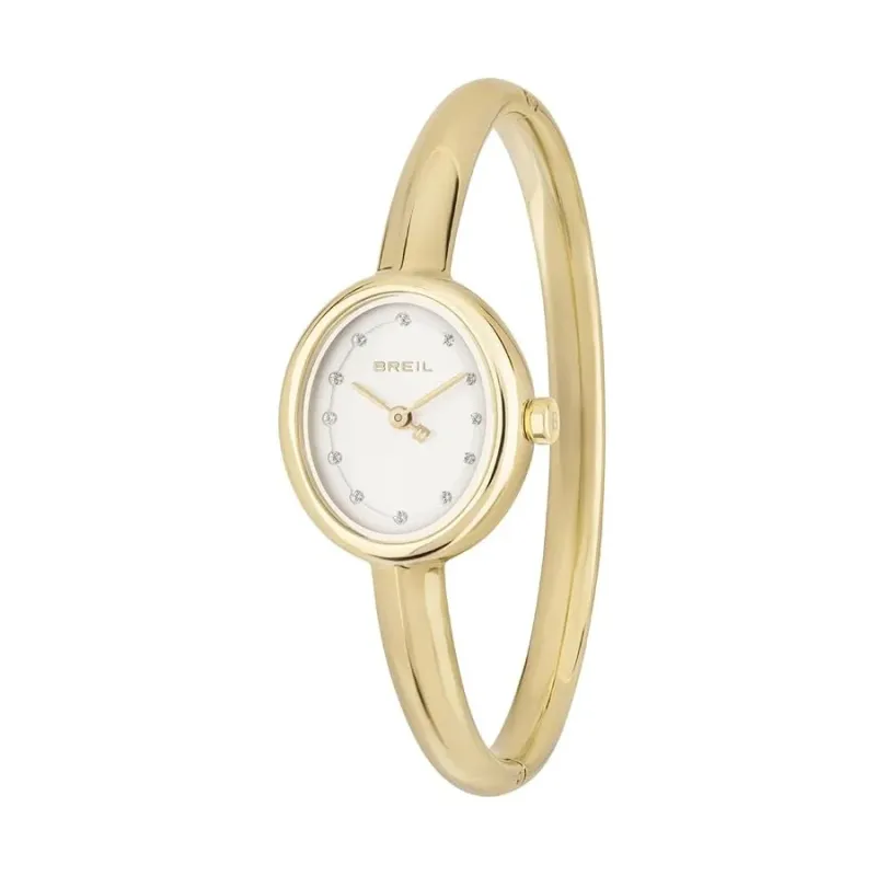Orologio Hoop Bangle Cassa Ovale PVD Oro TW2056 Donna Breil Orologio Hoop Bangle Cassa Ovale PVD Oro TW2056 Donna Breil