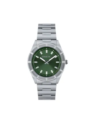 Orologio B 12 H Lunetta 12 Intagli Verde Sunray TW2075 Uomo Breil