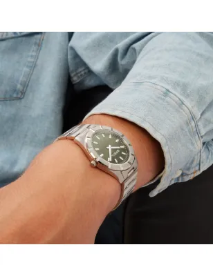 Orologio B 12 H Lunetta 12 Intagli Verde Sunray TW2075 Uomo Breil