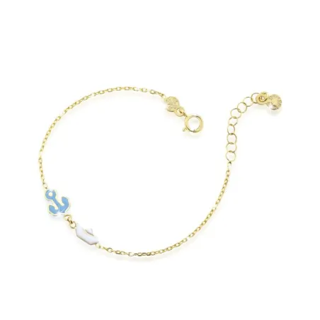 Bracciale Toys in Oro Giallo con Ancora e Barchetta Le Bebe'