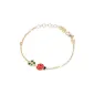 Bracciale in Oro Giallo con Quadrifoglio e Coccinella Le Bebe'