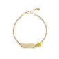 Bracciale Fortuna in Oro Giallo con Stella e Targhetta Le Bebe' Bracciale Fortuna in Oro Giallo con Stella e Targhetta Le Bebe'