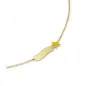 Bracciale Fortuna in Oro Giallo con Stella e Targhetta Le Bebe' Bracciale Fortuna in Oro Giallo con Stella e Targhetta Le Bebe'