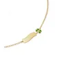 Bracciale Fortuna in Oro Giallo con Quadrifoglio e Targhetta Le Bebe' Bracciale Fortuna in Oro Giallo con Quadrifoglio e Targhetta Le Bebe'