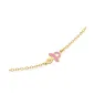 Bracciale Lucciole in Oro Giallo con Ciuccio Rosa e Diamante Le Bebe' Bracciale Lucciole in Oro Giallo con Ciuccio Rosa e Diamante Le Bebe'