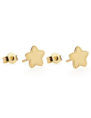 Orecchini Scintille in Oro Giallo Stelle Le Bebe'