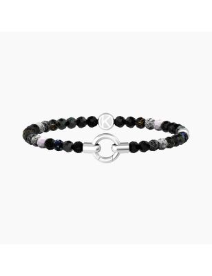 BRACCIALE AGATA NERA STRIATA MAMANONMAMA DONNA KIDULT 