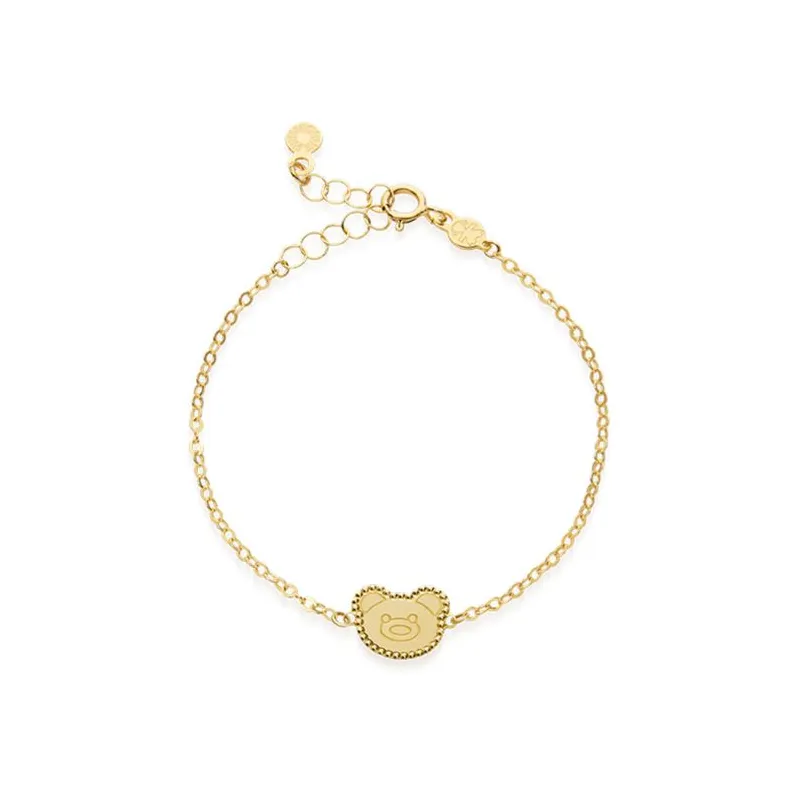 Bracciale Scintille in Oro Giallo e Orsetto Le Bebe' Bracciale Scintille in Oro Giallo e Orsetto Le Bebe'