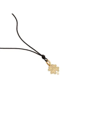Ciondolo Scintille in Oro Giallo con Quadrifoglio Le Bebe'