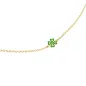 Bracciale in Oro Giallo Quadrifoglio Verde e Diamante Donna Le Bebe' Bracciale in Oro Giallo Quadrifoglio Verde e Diamante Donna Le Bebe'