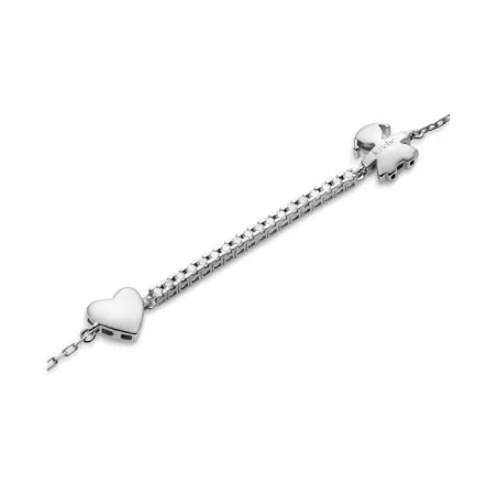 Bracciale Tennis I Tesorini con Bimba, Cuore e Diamanti Le Bebe'