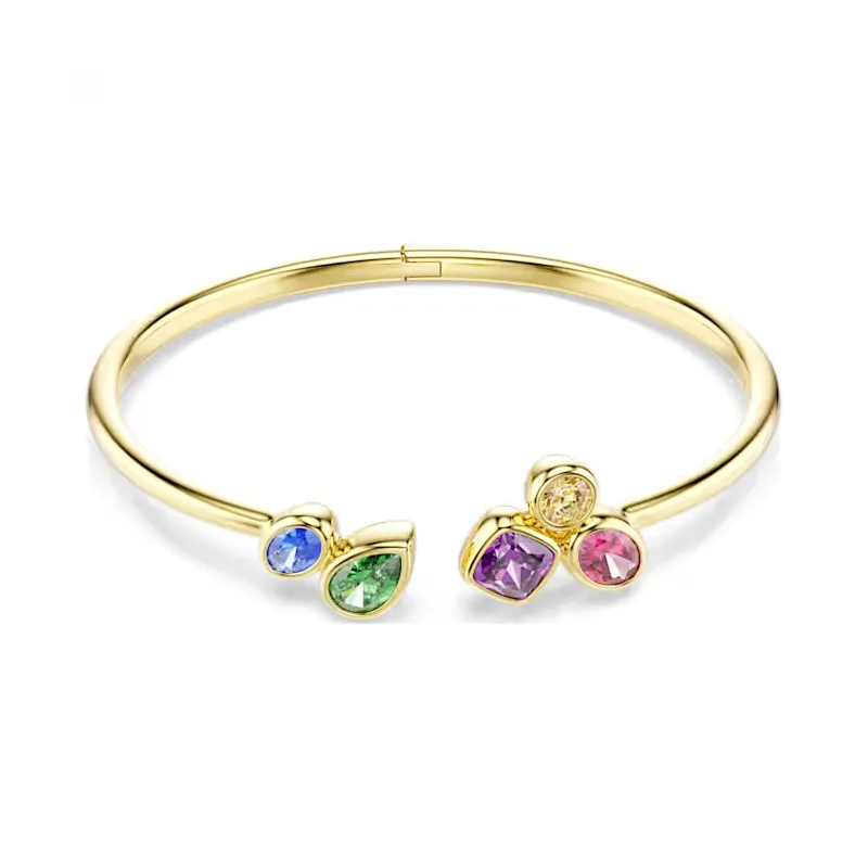 Bracciale Rigido Imber, Multicolore, Finitura Oro 18K Donna Swarovski Bracciale Rigido Imber, Multicolore, Finitura Oro 18K Donna Swarovski