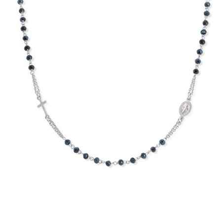 ROSARIO GIROCOLLO E CRISTALLI GRIGI DONNA MEN - category_name - XDMG De Marchi Gianotti