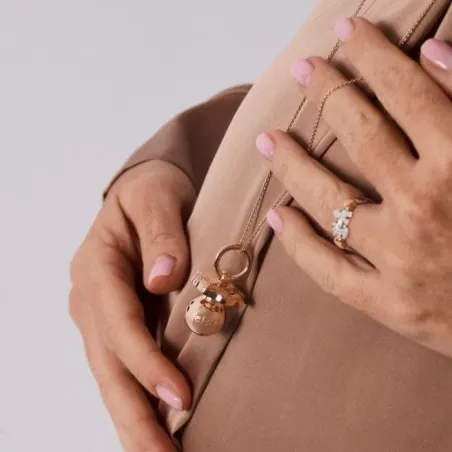 Collana Suonamore I Ciucci, Argento Placcato Oro Rosa Donna Le Bebe'
