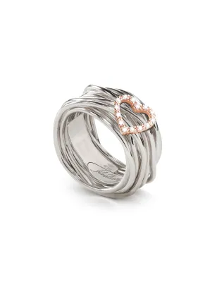 Anello Filodellavita cuore diamanti AN330A-RBT Donna Rubinia