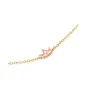 Bracciale In Oro Giallo, Coroncina e Diamante Le Bebe'