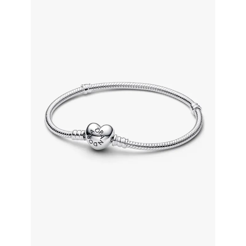 Bracciale Moments con Chiusura a Cuore cm.16 Donna Pandora Bracciale Moments con Chiusura a Cuore cm.16 Donna Pandora