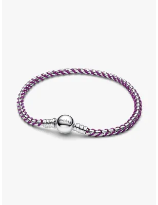 Bracciale Intreccio Tessuto Viola cm.17 Donna Pandora