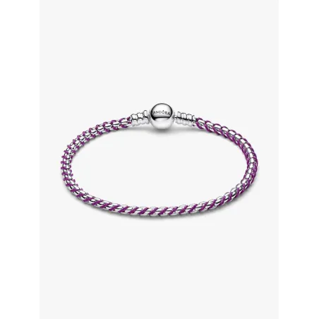 Bracciale Intreccio Tessuto Viola cm.17 Donna Pandora