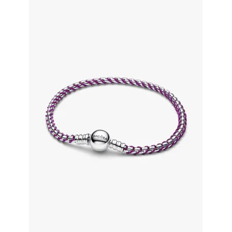 Bracciale Intreccio Tessuto Viola cm.19 Donna Pandora