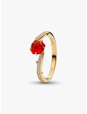Anello Disney, La Bella e la Bestia Rosa Incantata m.52 Donna Pandora