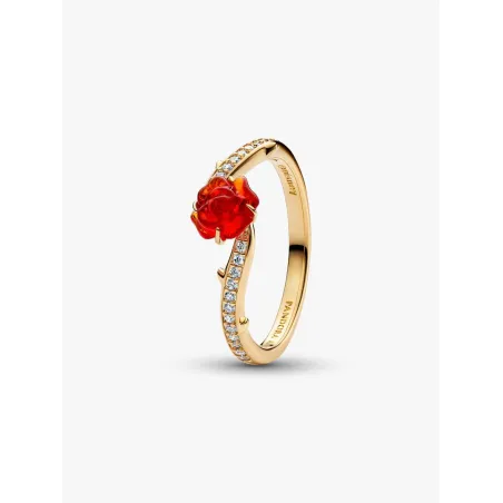 Anello Disney, La Bella e la Bestia Rosa Incantata m.52 Donna Pandora