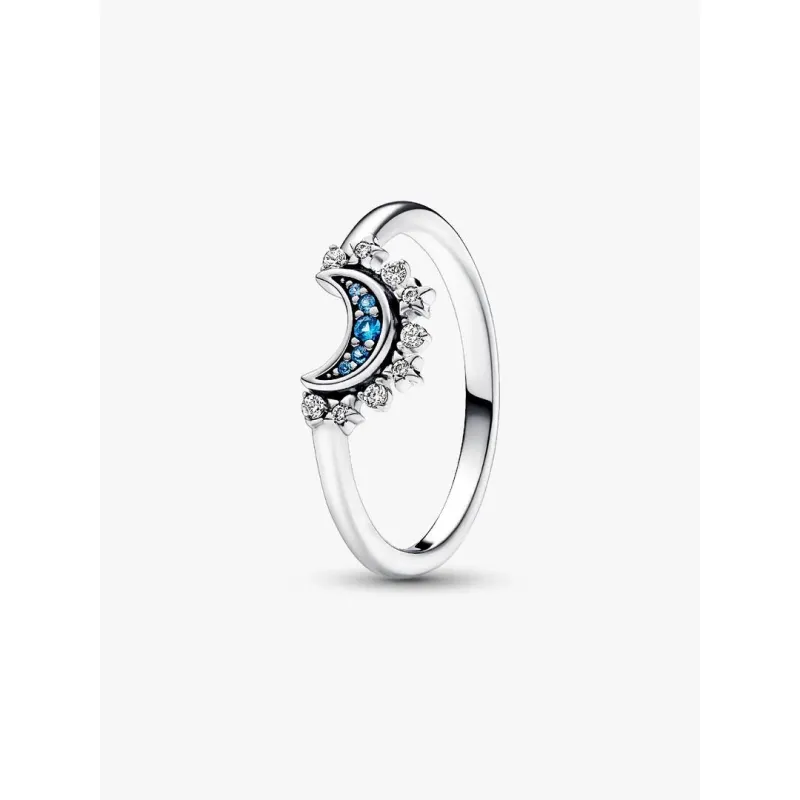 Anello Luna Pietre Blu mis.54 Donna Pandora