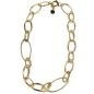 Collana Catene anelli ovali varie dimensioni Donna Aquaforte