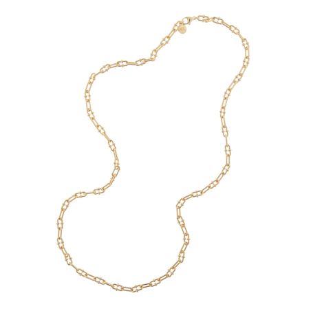 Collana Catene maglia a granchio 60 cm Donna Aquaforte