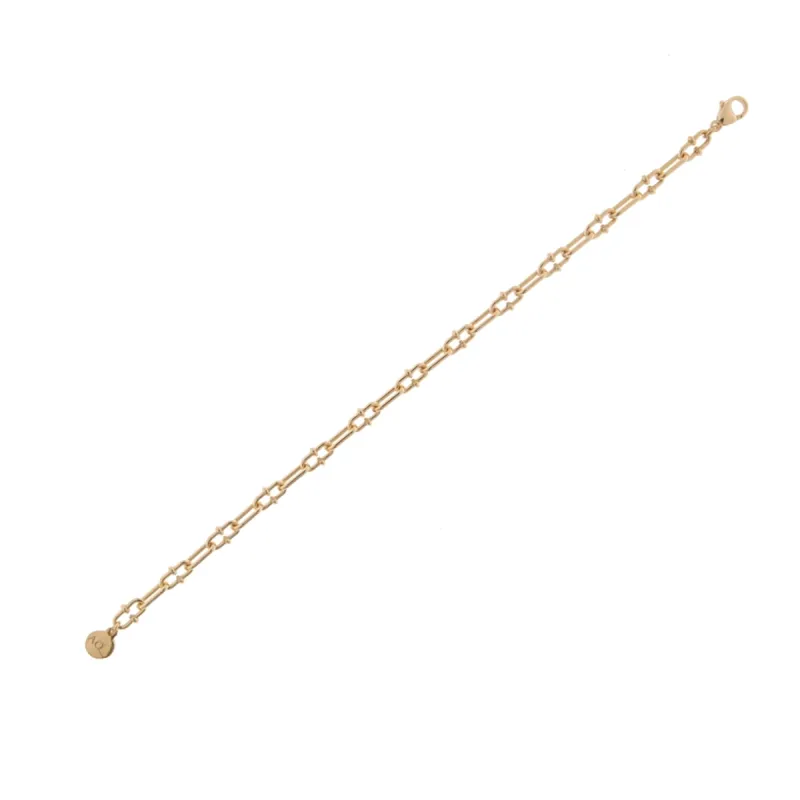 Bracciale Catene maglia a granchio Donna 20cm Aquaforte