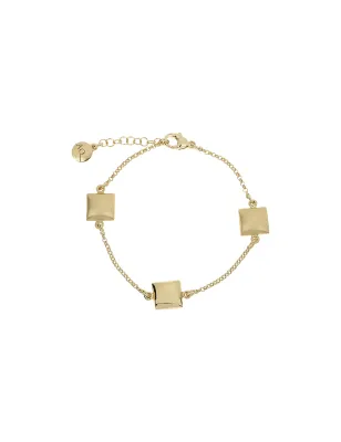 Bracciale I Classici con Tre Ovali Donna Aquaforte