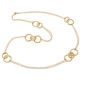 Collana Lunga Cerchi Vintage con Elementi Canna Oliva Aquaforte