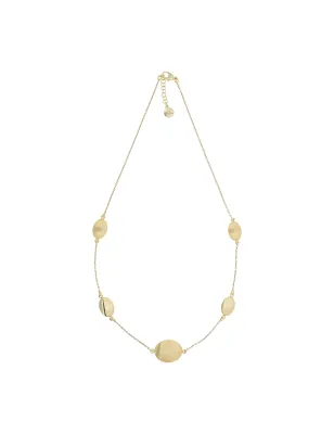 Collana Corta I Classici con Ovali Lucidi Donna Aquaforte